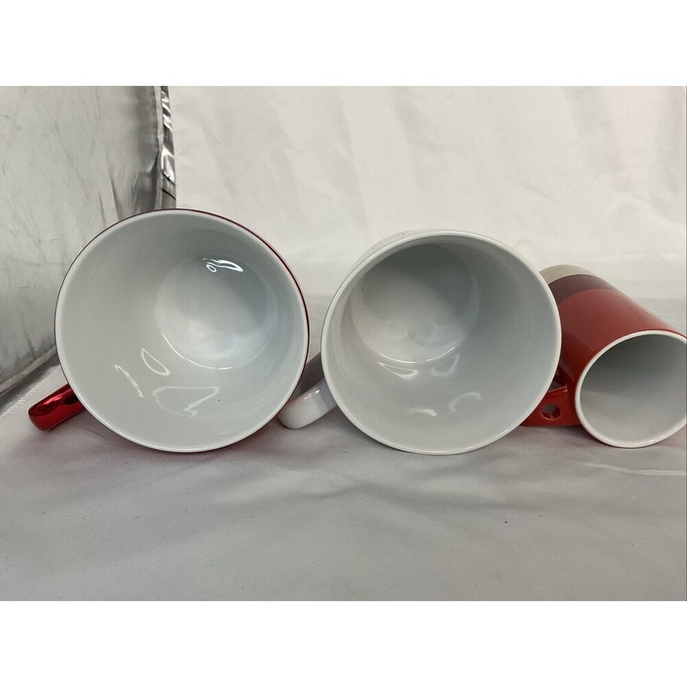 VTG STARBUCKS RED 4 MUG CUP LOT FIREWORK CHRISTMAS WASHINGTON - Picture 7 of 8